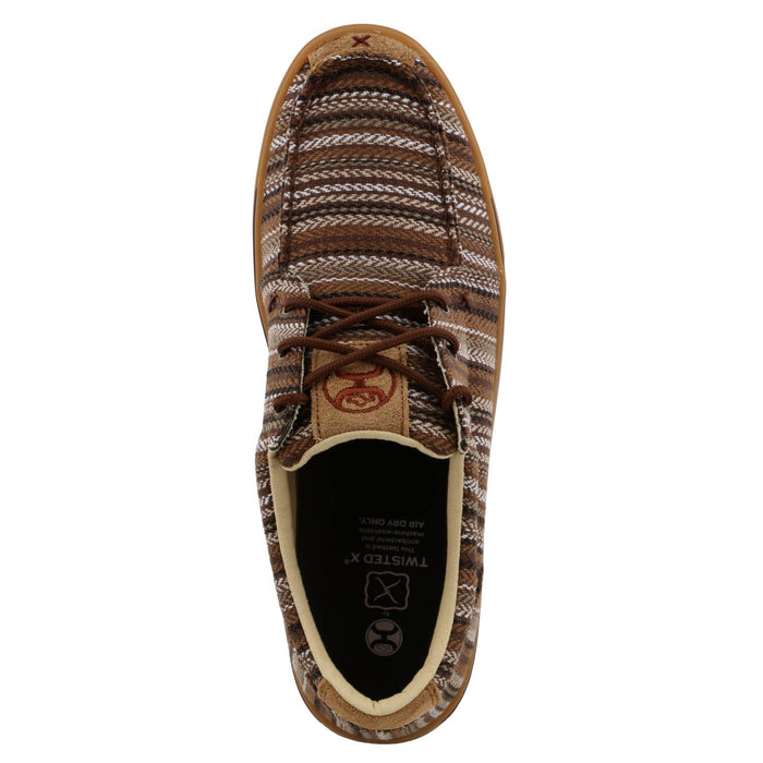 Twisted X Mens Hooey Loper Stripes Brown/Multi Fabric Sneakers Shoes