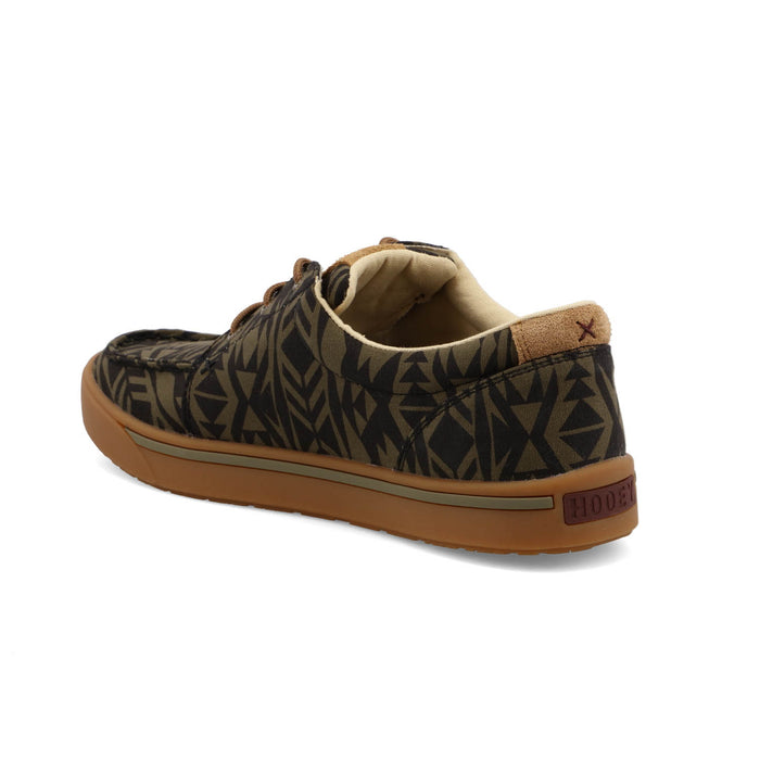 Twisted X Mens Hooey Loper Southwest Olive/Black Fabric Sneakers Shoes