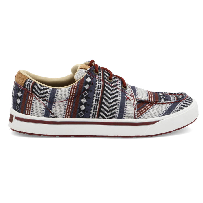 Twisted X Mens Hooey Loper Southwest Dark Baja Fabric Sneakers Shoes