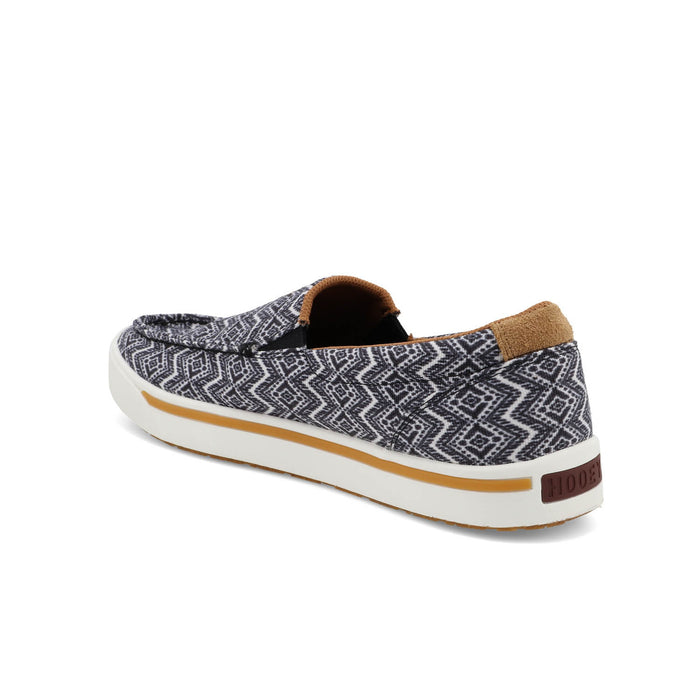 Twisted X Mens Hooey Loper Chevron Black/White Multi Textile Slip-On Shoes