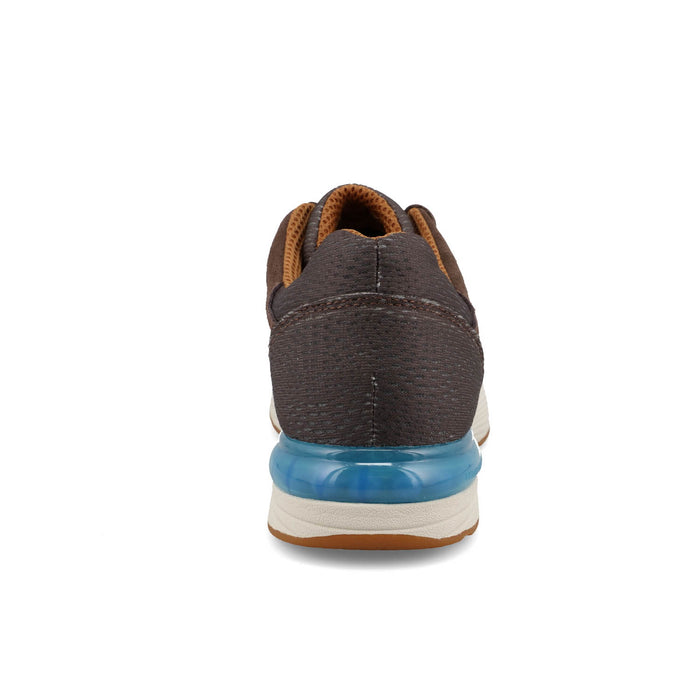 Twisted X Mens CellStretch Active Dark Taupe/Grenadine Leather Sneakers Shoes