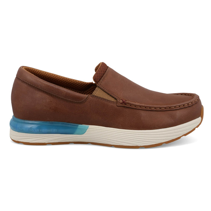 Twisted X Mens CellStretch Active Glazed Ginger Leather Slip-On Shoes