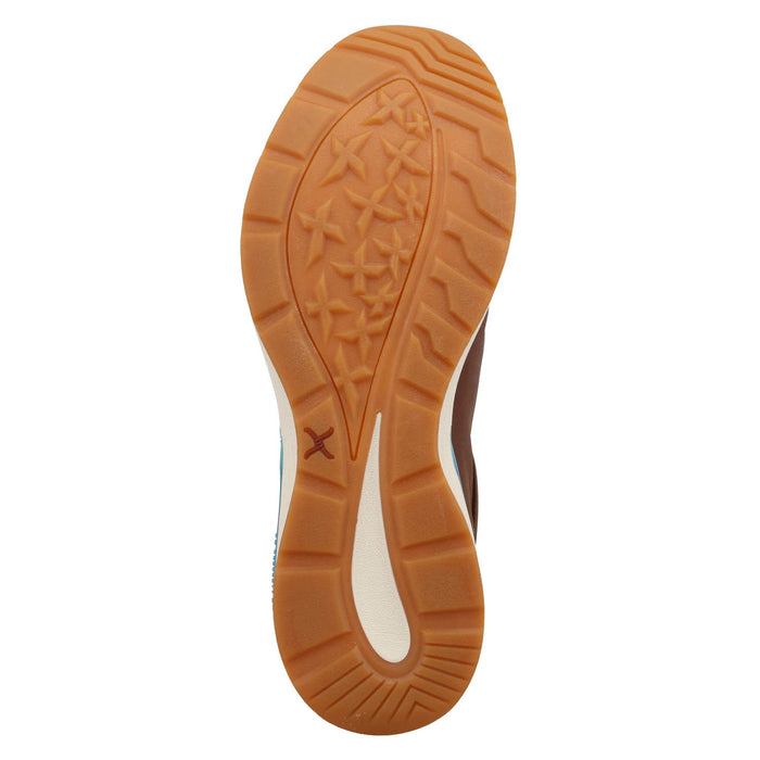 Twisted X Mens CellStretch Active Glazed Ginger Leather Slip-On Shoes