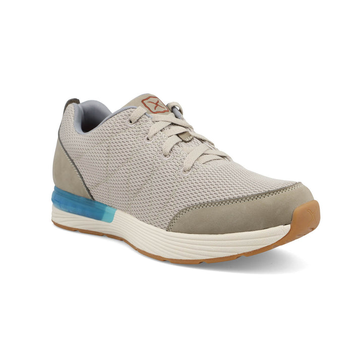 Twisted X Mens CellStretch Active Taupe Leather Sneakers Shoes