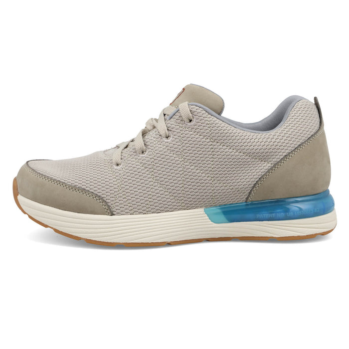 Twisted X Mens CellStretch Active Taupe Leather Sneakers Shoes
