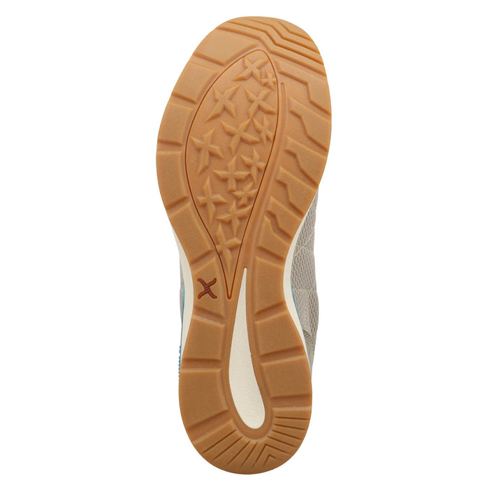 Twisted X Mens CellStretch Active Taupe Leather Sneakers Shoes