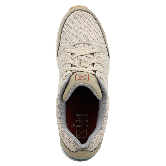 Twisted X Mens CellStretch Active Taupe Leather Sneakers Shoes