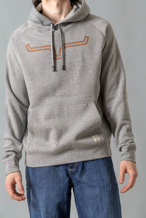 Kimes Ranch Mens Outlier Grey Heather Cotton Blend Hoodie
