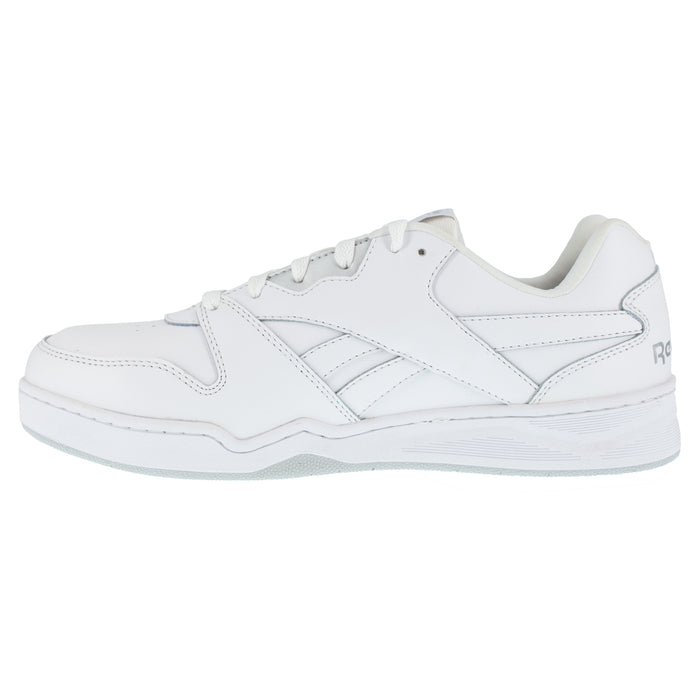 Reebok Womens White Leather Work Shoes Low Cut Sneaker CT