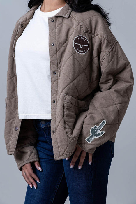 Kimes Ranch Womens Rincon Throw WW Brown Cotton Blend Cotton Jacket
