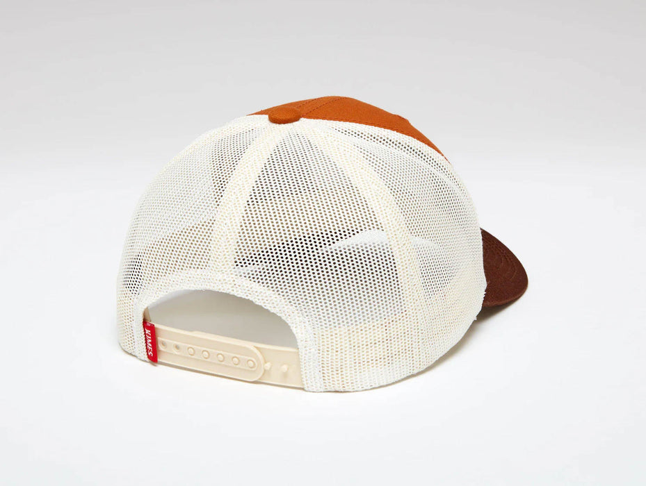 Kimes Ranch Unisex Rolling Burnt Orange Cotton Twill Trucker Cap