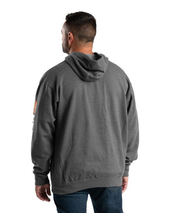 Berne Mens Graphite Cotton Blend Pullover Hooded Sweatshirt