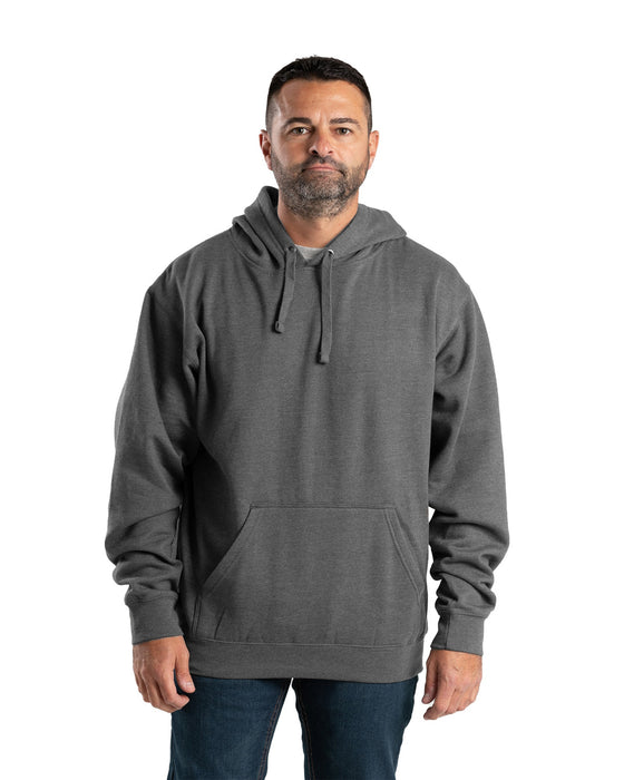 Berne Mens Graphite Cotton Blend Pullover Hooded Sweatshirt