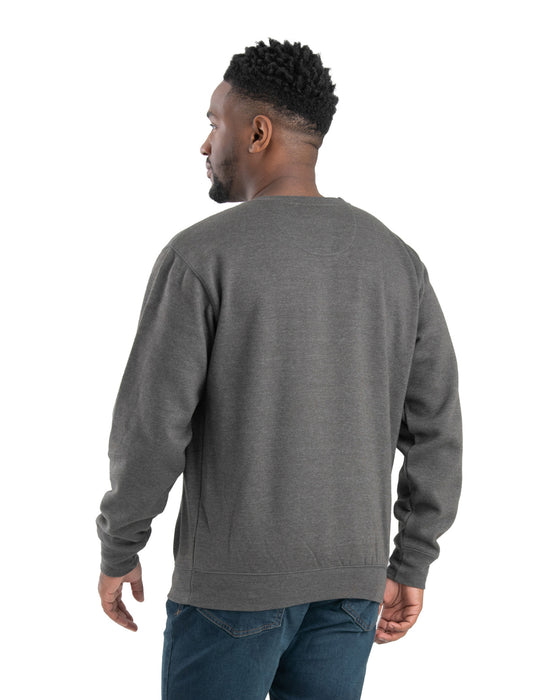Berne Mens Graphite Cotton Blend Appalachian Crewneck