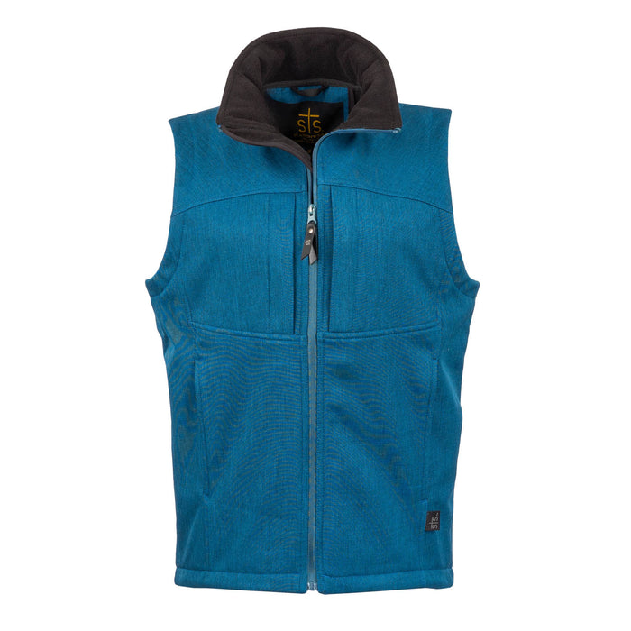 STS Ranchwear Womens Weston Teal Poly/Spandex Softshell Vest