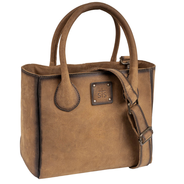 STS Ranchwear Womens Baroness Basic Bliss Veg-Tan Leather Satchel Bag