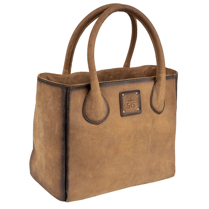 STS Ranchwear Womens Baroness Basic Bliss Veg-Tan Leather Satchel Bag