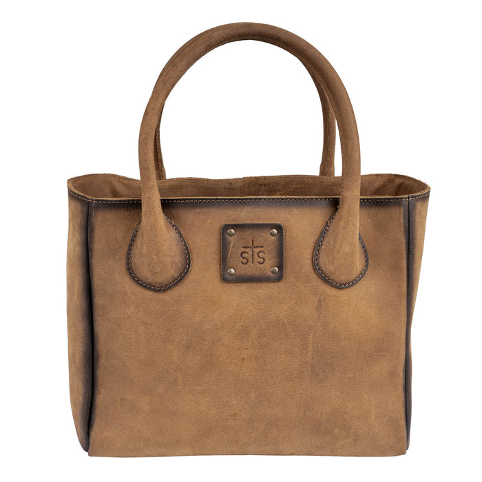 STS Ranchwear Womens Baroness Basic Bliss Veg-Tan Leather Satchel Bag