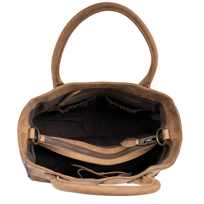 STS Ranchwear Womens Baroness Basic Bliss Veg-Tan Leather Satchel Bag