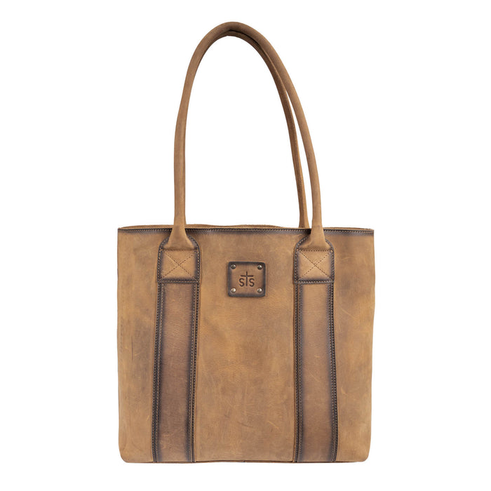 STS Ranchwear Womens Baroness Basic Bliss Veg-Tan Leather Tote Bag