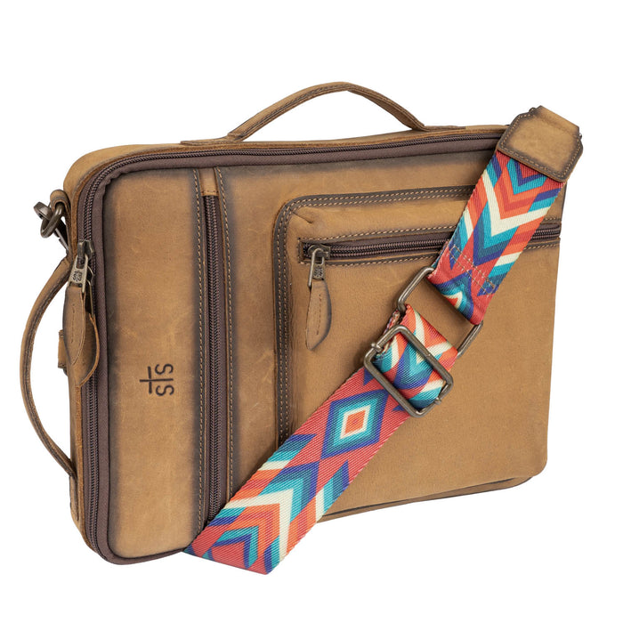 STS Ranchwear Womens Baroness Basic Bliss Shiloh Messenger Tan Leather Backpack