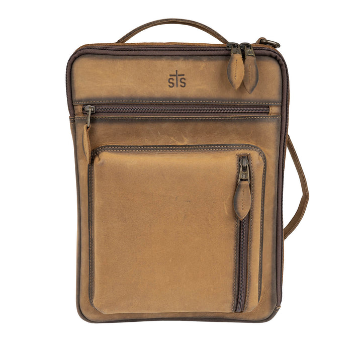 STS Ranchwear Womens Baroness Basic Bliss Shiloh Messenger Tan Leather Backpack