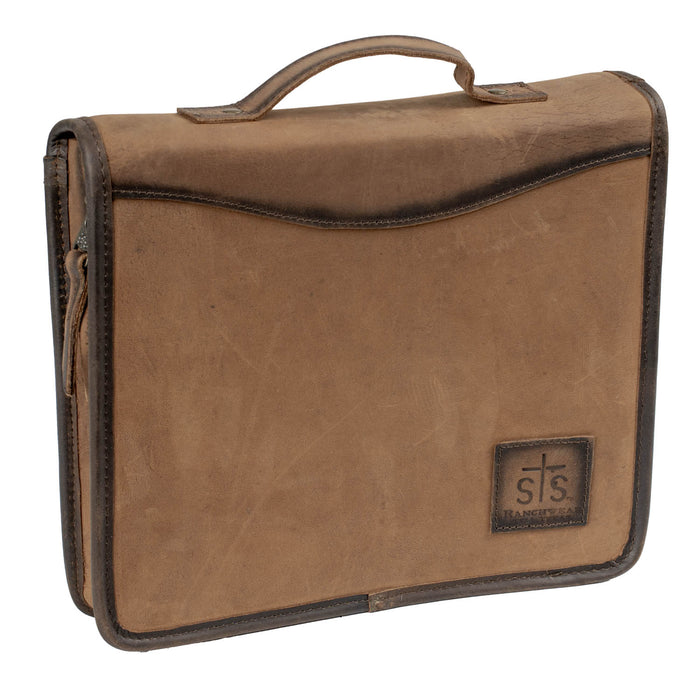 STS Ranchwear Mens Foreman Truck Veg-Tan Leather Zip Organizer