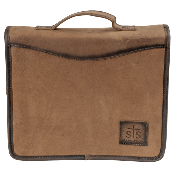 STS Ranchwear Mens Foreman Truck Veg-Tan Leather Zip Organizer
