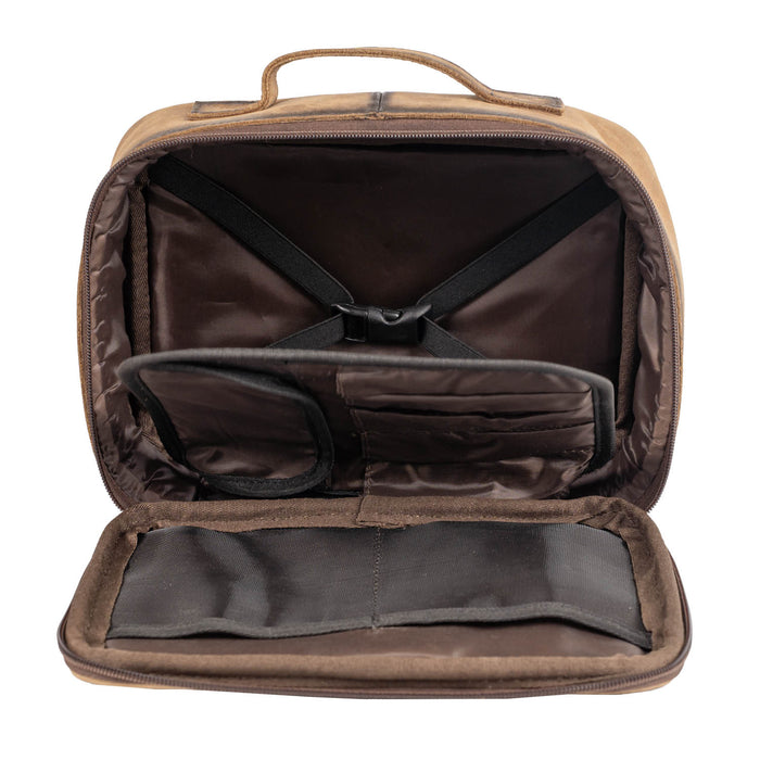 STS Ranchwear Womens Cowhide Yukon Organizer Brown Leather Makeup Case
