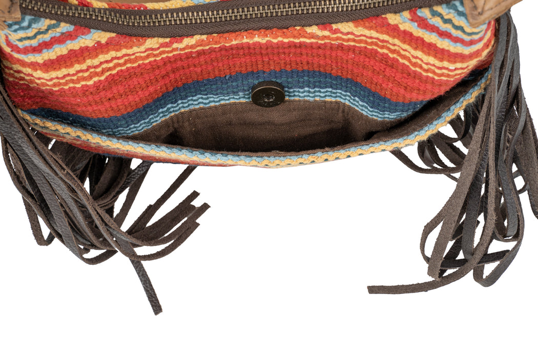 STS Ranchwear Womens Chaynee Valley Nellie Fringe Serape Leather Handbag Bag