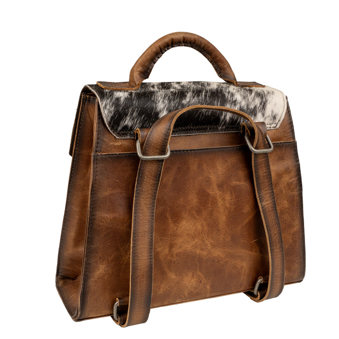STS Ranchwear Womens Vaquero Remi Convertible Cowhide/Tan Leather Backpack