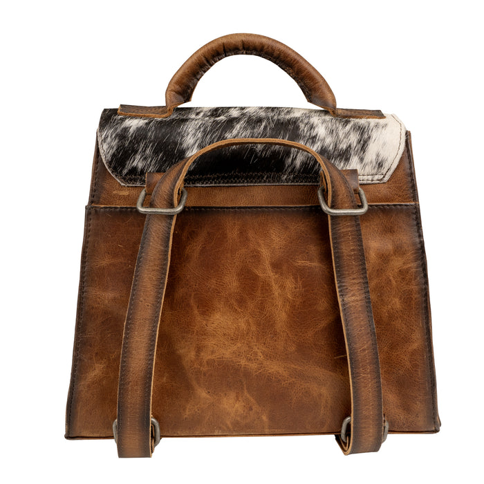 STS Ranchwear Womens Vaquero Remi Convertible Cowhide/Tan Leather Backpack