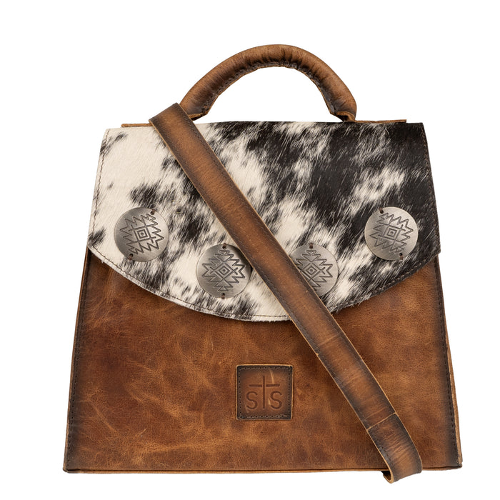 STS Ranchwear Womens Vaquero Remi Convertible Cowhide/Tan Leather Backpack
