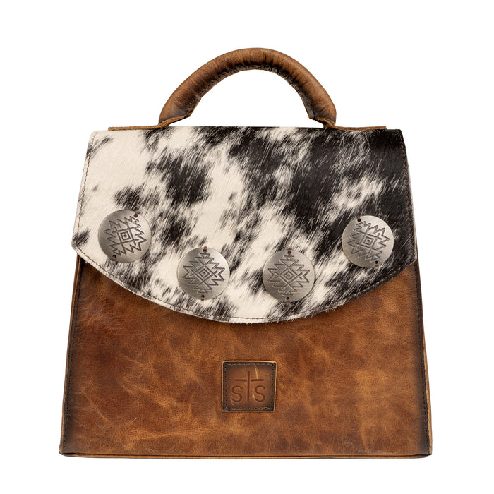 STS Ranchwear Womens Vaquero Remi Convertible Cowhide/Tan Leather Backpack