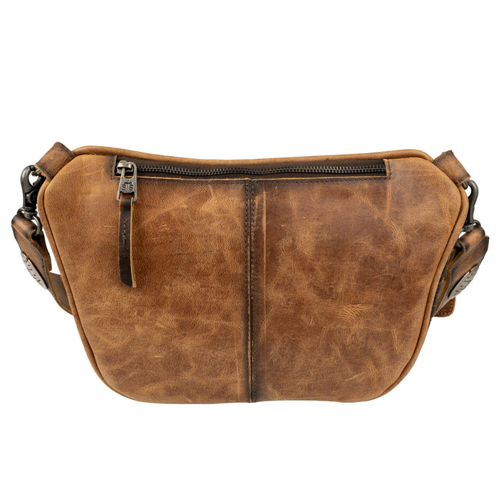 STS Ranchwear Womens Vaquero Sachi Cowhide/Tan Leather Sling Bag