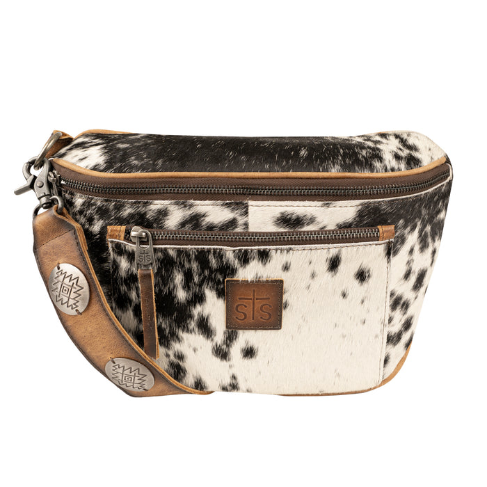 STS Ranchwear Womens Vaquero Sachi Cowhide/Tan Leather Sling Bag