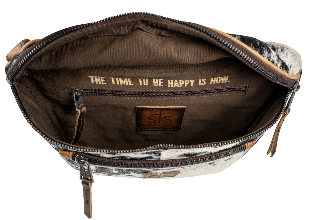 STS Ranchwear Womens Vaquero Sachi Cowhide/Tan Leather Sling Bag