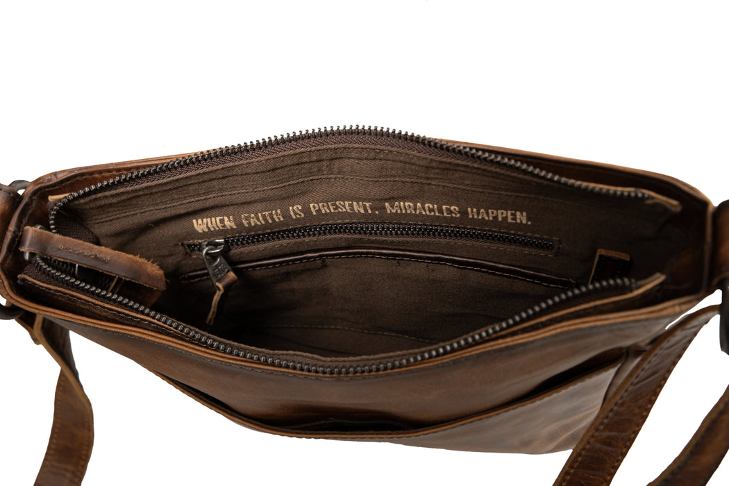 STS Ranchwear Womens Vaquero Olivia Cowhide/Tan Leather Crossbody Bag
