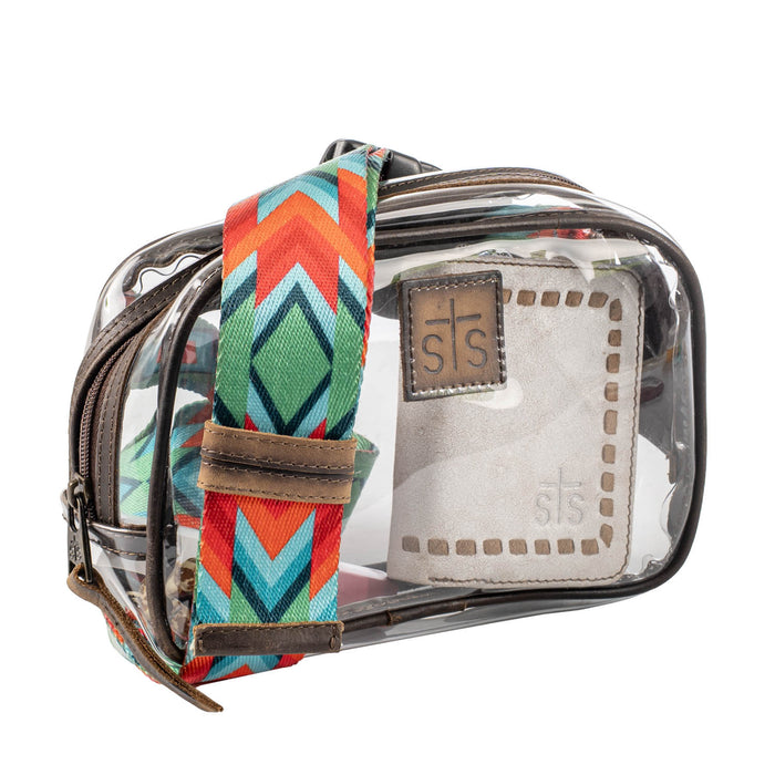 STS Ranchwear Womens Stadium Rules Kait Clear Plastic Sling Bag