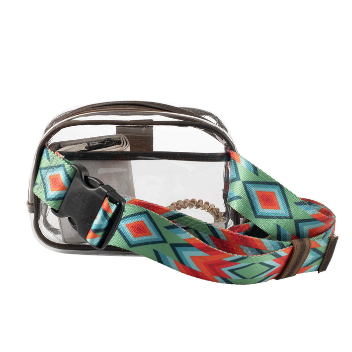 STS Ranchwear Womens Stadium Rules Kait Clear Plastic Sling Bag