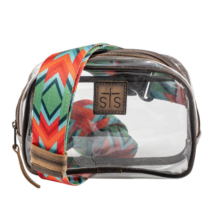 STS Ranchwear Womens Stadium Rules Kait Clear Plastic Sling Bag