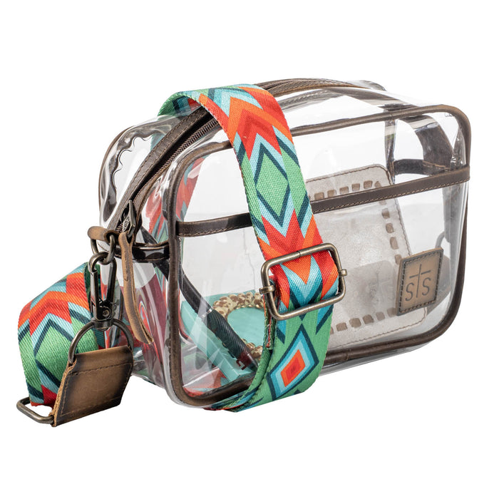 STS Ranchwear Womens Stadium Rules Lucy Clear Plastic Crossbody Bag