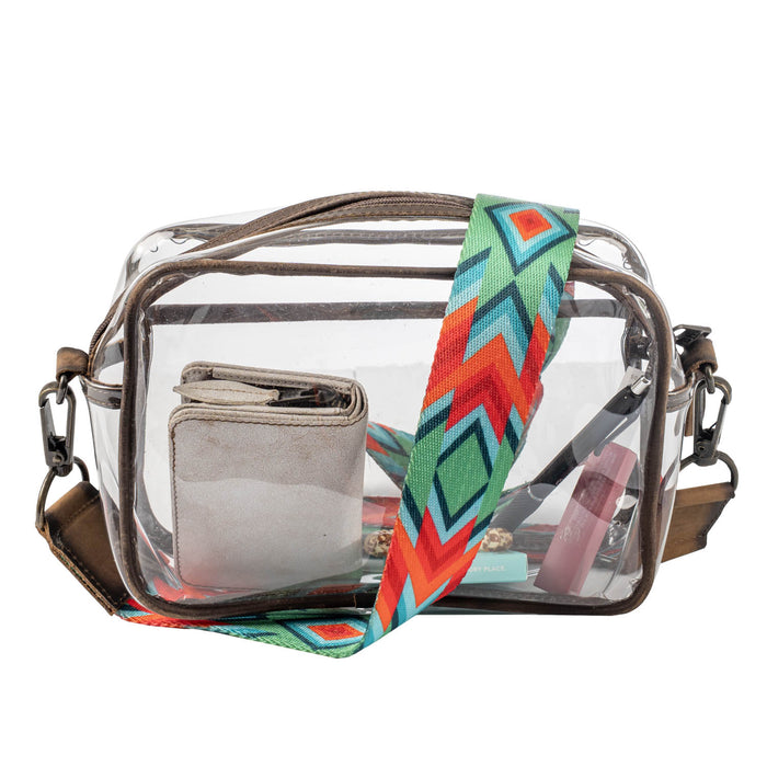 STS Ranchwear Womens Stadium Rules Lucy Clear Plastic Crossbody Bag