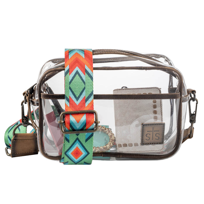 STS Ranchwear Womens Stadium Rules Lucy Clear Plastic Crossbody Bag