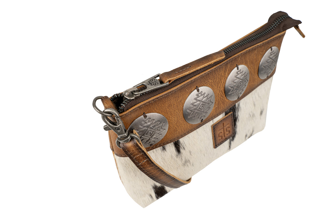 STS Ranchwear Womens Vaquero Grace Cowhide/Tan Leather Crossbody Bag