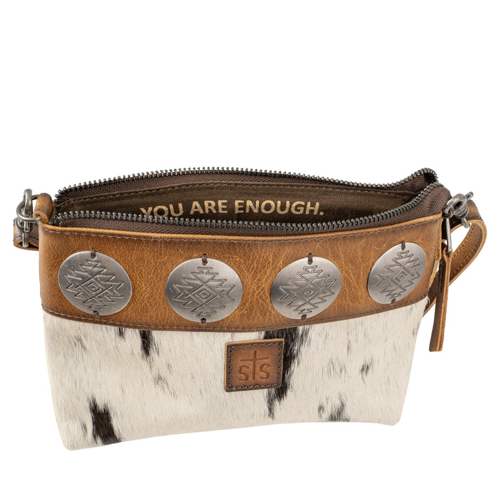 STS Ranchwear Womens Vaquero Grace Cowhide/Tan Leather Crossbody Bag