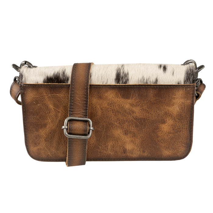 STS Ranchwear Womens Vaquero Evie Organizer Cowhide/Tan Leather Crossbody Bag