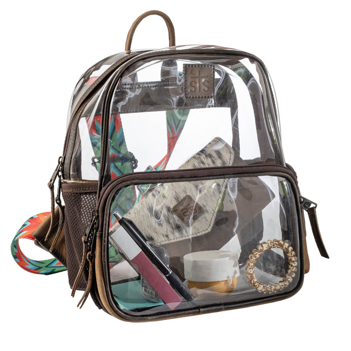 STS Ranchwear Womens Stadium Rules Clear Plastic Backpack