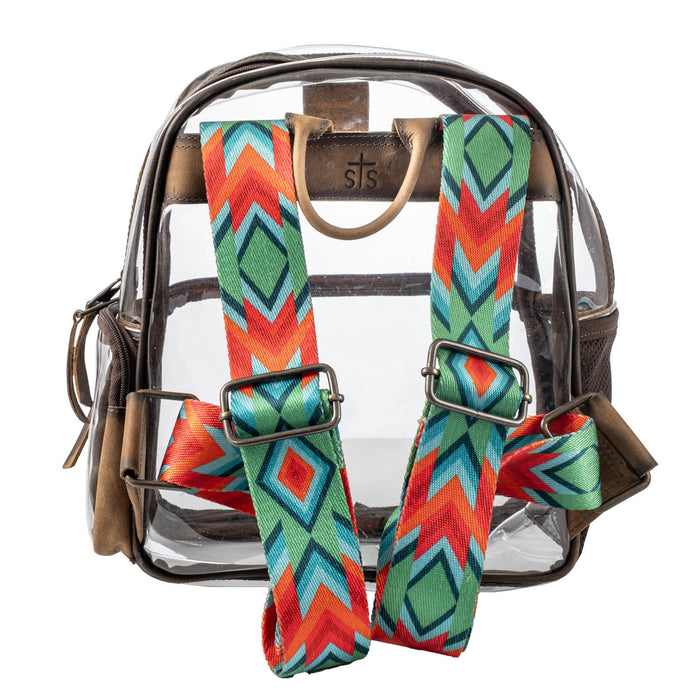 STS Ranchwear Womens Stadium Rules Clear Plastic Backpack