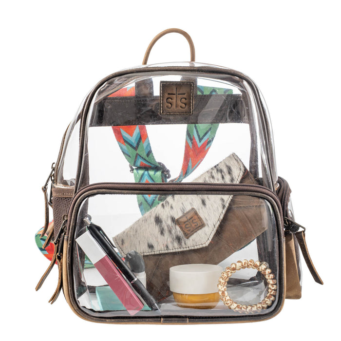 STS Ranchwear Womens Stadium Rules Clear Plastic Backpack